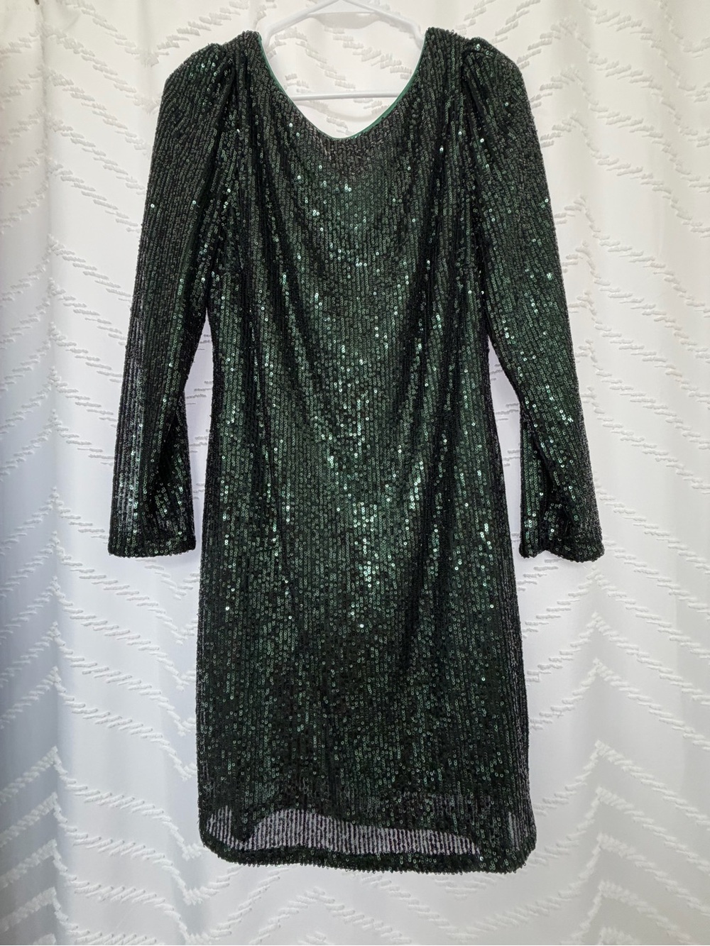 Nanette Lepore Emerald Green Sequin Midi Dress